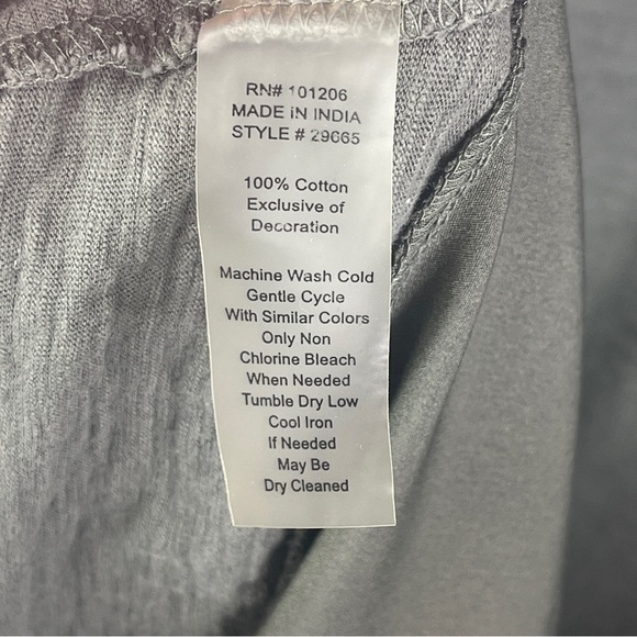 Soft Surroundings Starlight Shift Sequin Midi Dress 3/4 Sleeve Dark Olive Grey M - Picture 16 of 16